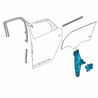 OEM 2016 Chevrolet Impala Window Regulator Diagram - 23168661