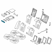 OEM 2019 BMW 640i Gran Coupe Insert, Drink Holder Diagram - 52-20-7-277-719