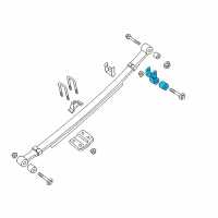 OEM 2017 Nissan Titan SHACKLE-Spring Diagram - 55220-ZR00B