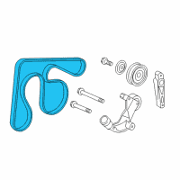 OEM Honda Belt, Alternator (Bando) Diagram - 31110-R1A-A01