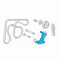 OEM 2013 Acura ILX Tensioner Assembly, Au Diagram - 31170-R0A-025