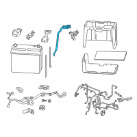 OEM Acura Cable Assembly, Battery Ground Diagram - 32600-TR7-000