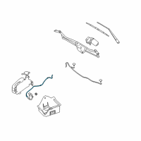 OEM 2013 Ford F-150 Washer Hose Diagram - CL3Z-17K605-A