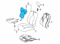OEM 2022 Toyota Sienna Seat Back Heater Diagram - 87530-08040