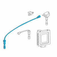 OEM 2000 Hyundai Sonata Cable Assembly-Spark Plug NO.1 Diagram - 27420-38020