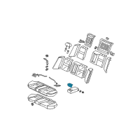 OEM 2003 Honda Accord Holder, Rear Armrest Cup (Graphite Black) Diagram - 82183-SDA-A11ZA