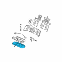 OEM 2006 Acura TSX Pad & Frame, Rear Seat Cushion Diagram - 82132-SEA-J01