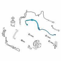 OEM Kia Soul Hose Assembly-Power Steering Oil Pressure Diagram - 575102K500