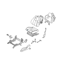 OEM 2009 Nissan 350Z Pad-Front Seat Cushion Diagram - 87361-CD070