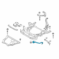 OEM 2016 BMW X5 Rubber Mounting Right Tension Strut Diagram - 31-12-7-850-160