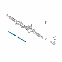 OEM Toyota Matrix Inner Tie Rod Diagram - 45503-09450