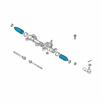 OEM 2003 Toyota Matrix Boot Diagram - 45535-02020