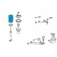 OEM 2007 Chevrolet Silverado 1500 Front Springs Diagram - 15815629