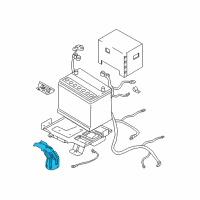OEM 2005 Hyundai Tiburon Stay Assembly-Battery Diagram - 37157-2C000