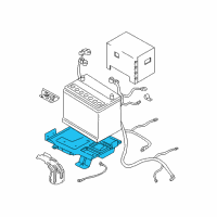 OEM Hyundai Tiburon Tray Assembly-Battery Diagram - 37150-2C102