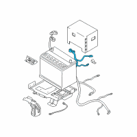 OEM 2008 Hyundai Tiburon Cable Assembly-Battery Diagram - 37220-2C100