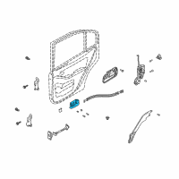 OEM Hyundai Elantra Driver And Passenger Rear Inside Inner Black Door Handles Replacement Diagram - 83620-2D000-AX
