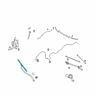 OEM 2009 Infiniti EX35 Window Wiper Blade Assembly Diagram - 28890-1BA0A