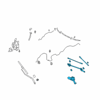 OEM 2012 Infiniti EX35 WIPER Assembly Windshield Diagram - 28800-1BA0B