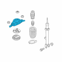 OEM Hyundai Equus Bracket-Shock Absorber, RH Diagram - 54641-3T050