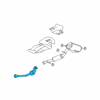 OEM Hummer H3 Converter & Pipe Diagram - 15292649