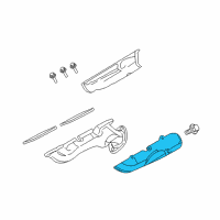 OEM 2010 Ford Explorer Sport Trac Heat Shield Diagram - 6L2Z-9Y427-AA