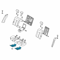 OEM Kia Optima Heater-Rear Seat Cushion Diagram - 89260D4100