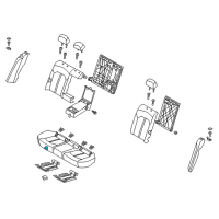 OEM 2020 Kia Optima Pad Assembly-Rear Seat Cushion Diagram - 89150D4010