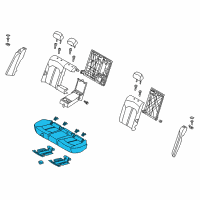 OEM 2019 Kia Optima Cushion Assembly-Rr Seat Diagram - 89100A8010HE4