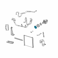 OEM 2003 Ford E-150 Club Wagon Clutch Plate & Hub Assembly Diagram - 6C2Z-19D786-A