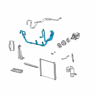 OEM 2004 Mercury Mountaineer Hose & Tube Assembly Diagram - 1L2Z-19D850-AA