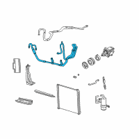 OEM Mercury Hose & Tube Assembly Diagram - 1L2Z-19D850-AA