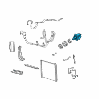 OEM 2001 Ford E-150 Econoline Compressor Diagram - 5W1Z-19V703-AA