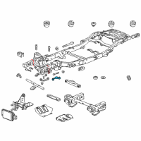 OEM Cadillac Escalade Differential Mount Diagram - 23104736