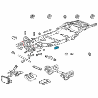 OEM 2015 Cadillac Escalade ESV Mount Bracket Diagram - 22907420