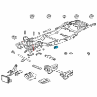 OEM 2015 GMC Yukon Mount Bracket Diagram - 22907420