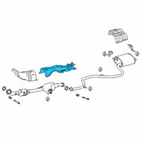 OEM Toyota Corolla Heat Shield Diagram - 58153-02320