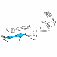 OEM 2022 Toyota Corolla Front Pipe Diagram - 17410-37B11