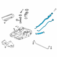 OEM GMC Acadia Filler Pipe Diagram - 84760199