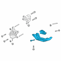 OEM 2022 Ford Explorer Transmission Mount Bracket Diagram - L1MZ-6068-F