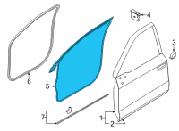 OEM 2022 Ford F-150 WEATHERSTRIP Diagram - ML3Z-1820530-B