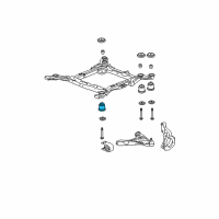 OEM 2010 Buick Lucerne Insulator Asm-Drivetrain & Front Suspension Frame *Green Diagram - 15281138