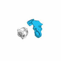 OEM 2004 Ford Mustang Power Steering Pump Bracket Diagram - F8SZ-10A313-AA