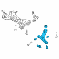 OEM 2016 Kia Rio Arm Complete-Front Lower Diagram - 545011W000