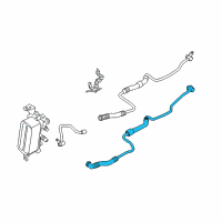 OEM 2015 BMW 650i Gran Coupe Oil Cooling Pipe Outlet Diagram - 17-22-7-605-012