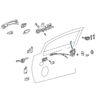 OEM 2010 Lexus HS250h Rod, Front Door Lock Open, RH Diagram - 69311-75010