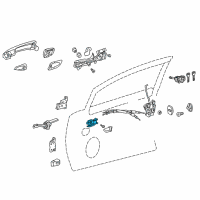 OEM 2015 Lexus CT200h Door Inside Handle Sub-Assembly, Right Diagram - 69205-75010-C0