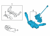 OEM Hyundai Tucson SWITCH ASSY-MULTIFUNCTION Diagram - 934C2-N9580