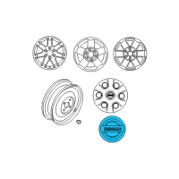 OEM 2015 Nissan Titan Disc Wheel Ornament Diagram - 40342-EA21A