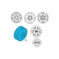 OEM 2011 Nissan Armada Spare Tire Wheel Assembly Diagram - 40300-ZW00A